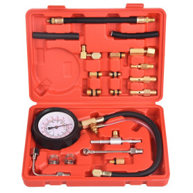 Kit Jauge Testeur Pression Pompe D'injection Carburant Moteur avec Adaptateur