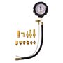 Kit Jauge Testeur Pression Pompe D'injection Carburant Moteur avec Adaptateur, Outil Manometre Pression Essence Voiture 0-140PSI
