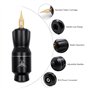 TATELF Kit de stylo de tatouage rotatif pour Machine à tatouer sans fil avec 20 pièces cartouches aiguilles batterie de tatouage