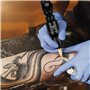 TATELF Kit de stylo de tatouage rotatif pour Machine à tatouer sans fil avec 20 pièces cartouches aiguilles batterie de tatouage