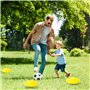Lot de 25 Plots De Marquage pour Football Cône,5 Marquages de Couleur, Cône d'Entraînement de Sécurité Adapté pour Les Enfants, 