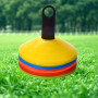 Lot de 25 Plots De Marquage pour Football Cône,5 Marquages de Couleur, Cône d'Entraînement de Sécurité Adapté pour Les Enfants, 
