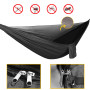 Bâche de pluie surdimensionnée et hamac de camping avec moustiquaire, hamac portable simple et double avec sangle d'arbre pour c