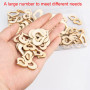 YZSZ 400 Pièces Bois de Coeur Tranches Disques en Creux Embellissement Lisse pour L'artisanat Décoration Mariage Bricolage Embel