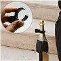 LAMXD Lot de 12 pinces à bougie pour bouteille de champagne, rallonges de bouteille de champagne, supports pour bougies de cuisi