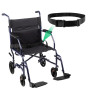 Ceinture Abdominale de Sécurité pour Fauteuil Roulant, Harnais pour Fauteuil Roulant, Ceinture pour Fauteuils de Fixation Réglab