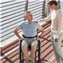 Ceinture Abdominale de Sécurité pour Fauteuil Roulant, Harnais pour Fauteuil Roulant, Ceinture pour Fauteuils de Fixation Réglab