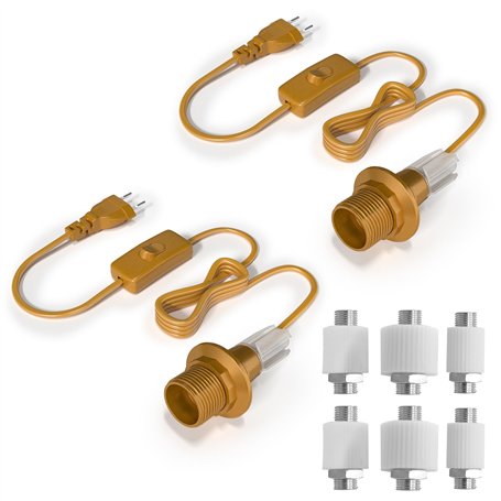 BrightArk DIY Douille de lampe pour bouteille E27 avec interrupteur et prise Adaptateur pour bouteille