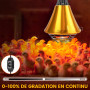 Support Lampe Chauffante Chiot RéFlecteur Avec Grille de Protection