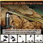 Bonlux Lot de 2 ampoules chauffantes pour terrarium et reptiles, émetteurs de chaleur en céramique, sans lumière, E27 en céramiq
