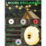 10M Guirlande Lumineuse LED Escamotable Camping