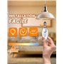 Luxvista 10 Pack d'ampoules halogènes, 42W E14 Candle Halogen Bulbs, Dimmable C35 E14 Light Bulbs, 2700K Warm White, 613 Lumen f