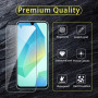 [5 Pièces] 3 Pièces Verre Trempé pour Samsung Galaxy A16 avec 2 Pièces Caméra Arrière Protecteur, Ultra Résistant Film Protectio