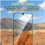 [5 Pièces] 3 Pièces Verre Trempé pour Samsung Galaxy A16 avec 2 Pièces Caméra Arrière Protecteur, Ultra Résistant Film Protectio