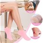 XFSRG 6 Paires de Chaussettes Hydratantes Femme Chaussettes en Gel Silicone Douces pour Soins des Pieds Secs et Rugueux Réutilis