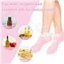 XFSRG 6 Paires de Chaussettes Hydratantes Femme Chaussettes en Gel Silicone Douces pour Soins des Pieds Secs et Rugueux Réutilis