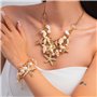 XFSRG Accessoire Costume de Sirène pour Femmes avec Collier Coquillage Étoile de Mer Bracelet et Boucles dOreilles comme Bijoux 
