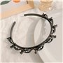 Lot de 2 épingles à cheveux à double frange, Double Bangs coiffure épingle à cheveux, Bandeau Plastique Cheveux avec Épingle à C
