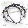 Lot de 2 épingles à cheveux à double frange, Double Bangs coiffure épingle à cheveux, Bandeau Plastique Cheveux avec Épingle à C