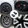 4 Pièces Cache Moyeu 60mm,Cache Moyeu Centre de Roue, Convient pour Décoration de Voitures, et Protection des Roues(OD 60mm ID 5