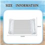 LUMOOM Matelas gonflable de piscine avec filet et paillettes - Hamac flottant - Jouet d'eau pour adultes et enfants