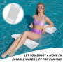 LUMOOM Matelas gonflable de piscine avec filet et paillettes - Hamac flottant - Jouet d'eau pour adultes et enfants