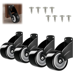 LUMOOM Lot de 4 roulettes de portail