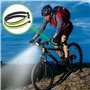 LUMOOM Lot de 2 pinces à pantalon réfléchissantes pour vélo, pantalon de vélo, protection élastique en PVC, pour homme et femme,