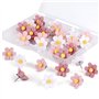 LUMOOM Lot de 30 punaises en forme de fleurs pour tableau d'affichage