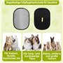 KLINNA Lot de 1 Gants de toilettage pour Chat et Chien - Double Face - pour Poils Lisses et sains - Gants pour enlever Les Poils