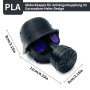 KLINNA Couvercle d'attelage de remorque amusant en forme de masque à gaz - Capuchon de protection pour tête sphérique de 50 mm -