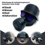 KLINNA Couvercle d'attelage de remorque amusant en forme de masque à gaz - Capuchon de protection pour tête sphérique de 50 mm -