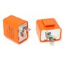 QWORK Universel 12V 2 Broches Relais de Clignotant, LED Flasheur Indicateur Réglable en Vitesse, 2 Pièces