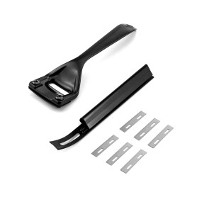 QWORK® Métal Cuir Skiver Kit avec 6 Lames de Rechange