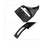 QWORK® Métal Cuir Skiver Kit avec 6 Lames de Rechange, Accessoires d'Artisanat de Cuir