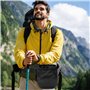 FUZVOL Sac de magnésium noir pour escalade avec ceinture réglable et cordon de serrage. Peut être suspendu à la taille pour l'es
