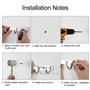 MaoXinTek Porte Manteau Mural, 2pcs Patère à Crochets Murale, Portemanteau Mural en Acier Inoxydable pour Chambre Vestibule Sall