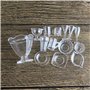 XHBTS Lot de 35 Accessoires de Cuisine Miniatures pour Maison de poupée Comprenant 12 Mini Assiettes de poupée, Couteau, Fourche