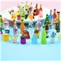 XHBTS Lot de 35 Accessoires de Cuisine Miniatures pour Maison de poupée Comprenant 12 Mini Assiettes de poupée, Couteau, Fourche