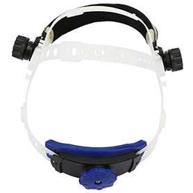 Casque de soudage avec bandeau intégré absorbant la transpiration réglable (blanc)