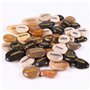 50PCS Pierres Gravées Message Allemand Chanceuse Inspirant