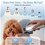 Professionnelle Tondeuse Chien Poil Long Epais avec Ecran LCD et 4 Peignes de Limite