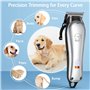 YAZEKY Tondeuses pour Chiens, Professionnelle Tondeuse Chien Poil Long Epais avec Ecran LCD et 4 Peignes de Limite, Tondeuses an