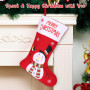 SHAVINGFUN Lot de 4 Chaussettes de Noël,Chaussettes de Noël Personnalisées à Suspendre Pour Sapin de Noël, Décorations Familiale
