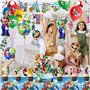 Décoration d'anniversaire pour enfants ballons, Ensemble de 56 pièces sur le thème des jeux, Comprenant bannière, Décorations po