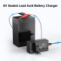 5 A pour batterie Moultrie avec clip rouge et noir et voyant LED