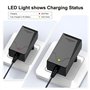 NASTIMA Chargeur au plomb scellé 6 V 0,5 A pour batterie Moultrie avec clip rouge et noir et voyant LED