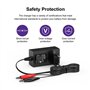 NASTIMA Chargeur au plomb scellé 6 V 0,5 A pour batterie Moultrie avec clip rouge et noir et voyant LED