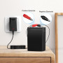 NASTIMA Chargeur au plomb scellé 6 V 0,5 A pour batterie Moultrie avec clip rouge et noir et voyant LED