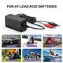 NASTIMA Chargeur au plomb scellé 6 V 0,5 A pour batterie Moultrie avec clip rouge et noir et voyant LED